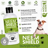Champú natural antipulgas y garrapatas para perros - Neem Pet escudo