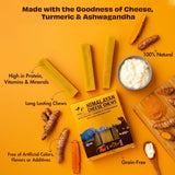 Barres de Fromage de Yak pour Chien au Curcuma & Ashwagandha - La Patte Verte