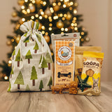 Hotte de Noël pour chien remplie de friandises naturelles - La Patte Verte