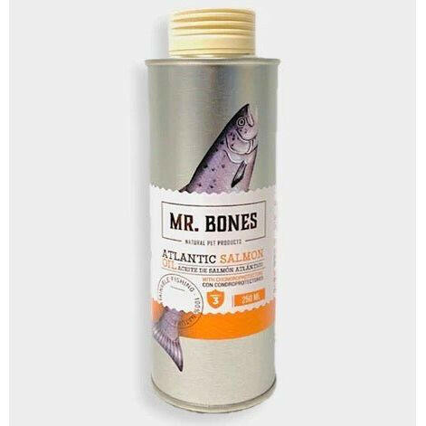 Huile de saumon d'atlantique pour chiens et chats Mr Bones - La Patte Verte