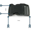 39mm Side Release Plastic Buckle