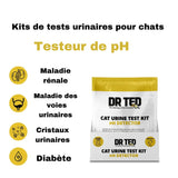 Kits de tests urinaires pour chats - Dr Ted - La Patte Verte