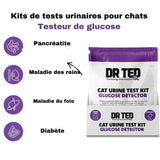 Kits de tests urinaires pour chats - Dr Ted - La Patte Verte