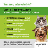 Lotion Nettoyante des Yeux pour Chien et Chat - La Patte Verte