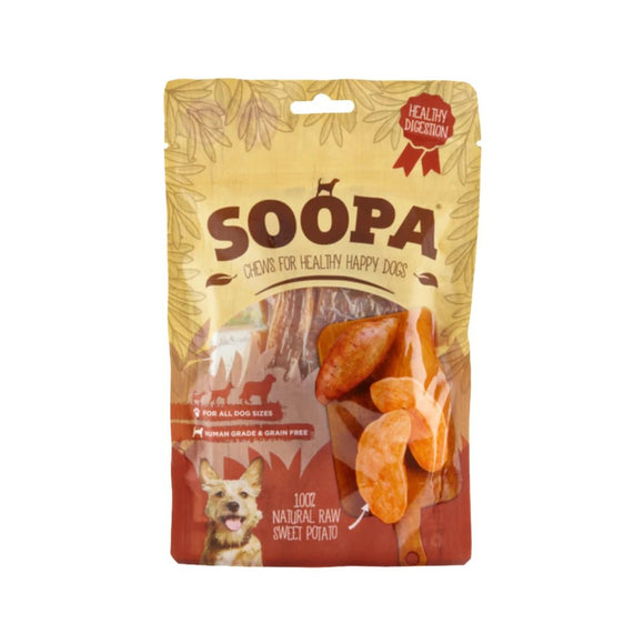 Tranches de patate douce friandises naturel pour chien 'soopa' - La Patte Verte